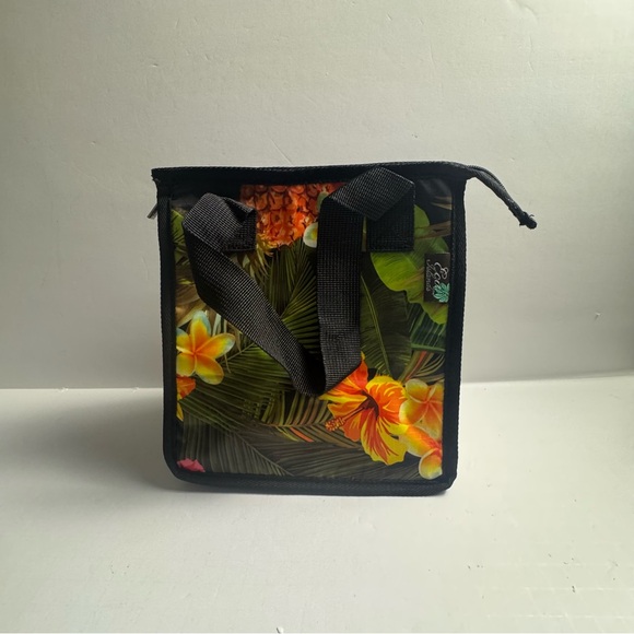 Hawaiian Floral Insulated Lunch Tote Bag - Small - Picture 6 of 7